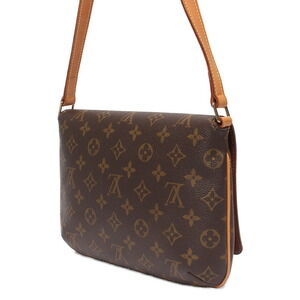 Louis Vuitton Bag Tango Leather Shoulder Musette Monogram Brown Short